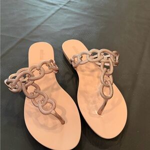 Melissa Chain Link Sandals in Tan